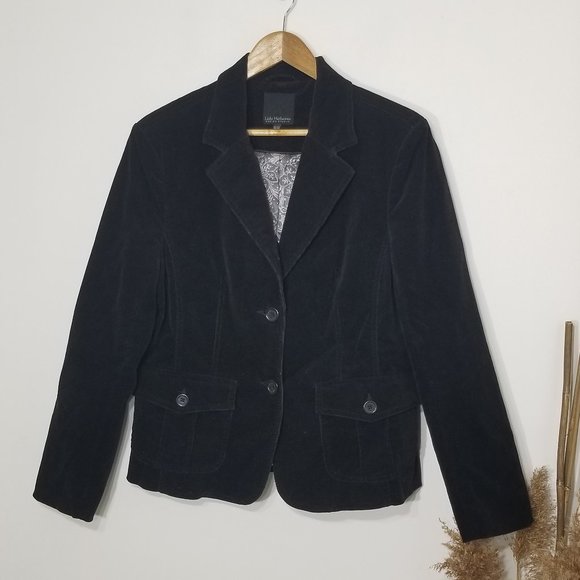 Lady Hathaway Jackets & Blazers - Lady Hathaway | Black Corduroy Blazer Size Medium